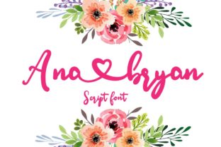 Ana Bryan Font: Cute Handwritten Style for Crafters