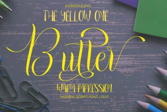 Butter Font: Authentic Script & Sans for Makers