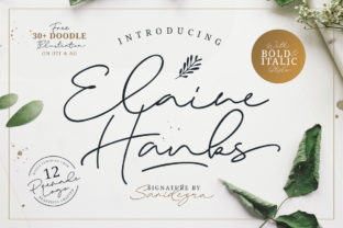 Elaine Hanks Font: Authentic Handwritten Charm for Makers