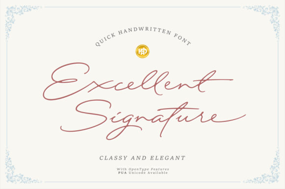 Excellent Signature Font: Elevating Campaign Visuals