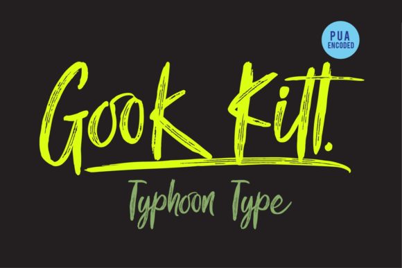 Gook Kitt Font: Authentic Handwritten Style for Business