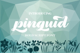 Pinguid Font: Bold Handwritten Charm for Makers
