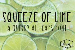Squeeze of Lime Font: Quirky Handwritten Charm for Crafts