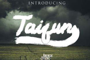 Taifun Font: A Bold Handwritten Typeface for Branding